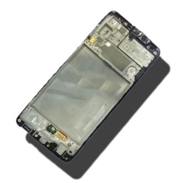 LCD screen Samsung A325 A32 4G 2021 with touch screen with frame Black original (service pack)