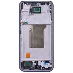 Ekranas tinkantis Samsung A356 A35 5G su lietimui jautriu stikliuku ir rėmeliu Navy OLED (real size)