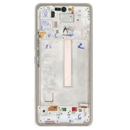 LCD screen Samsung A536 A53 5G 2022 with touch screen and frame Awesome White original (service pack)