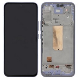 LCD screen Samsung A546 A54 5G 2023 with touch screen and frame Violet original (service pack)