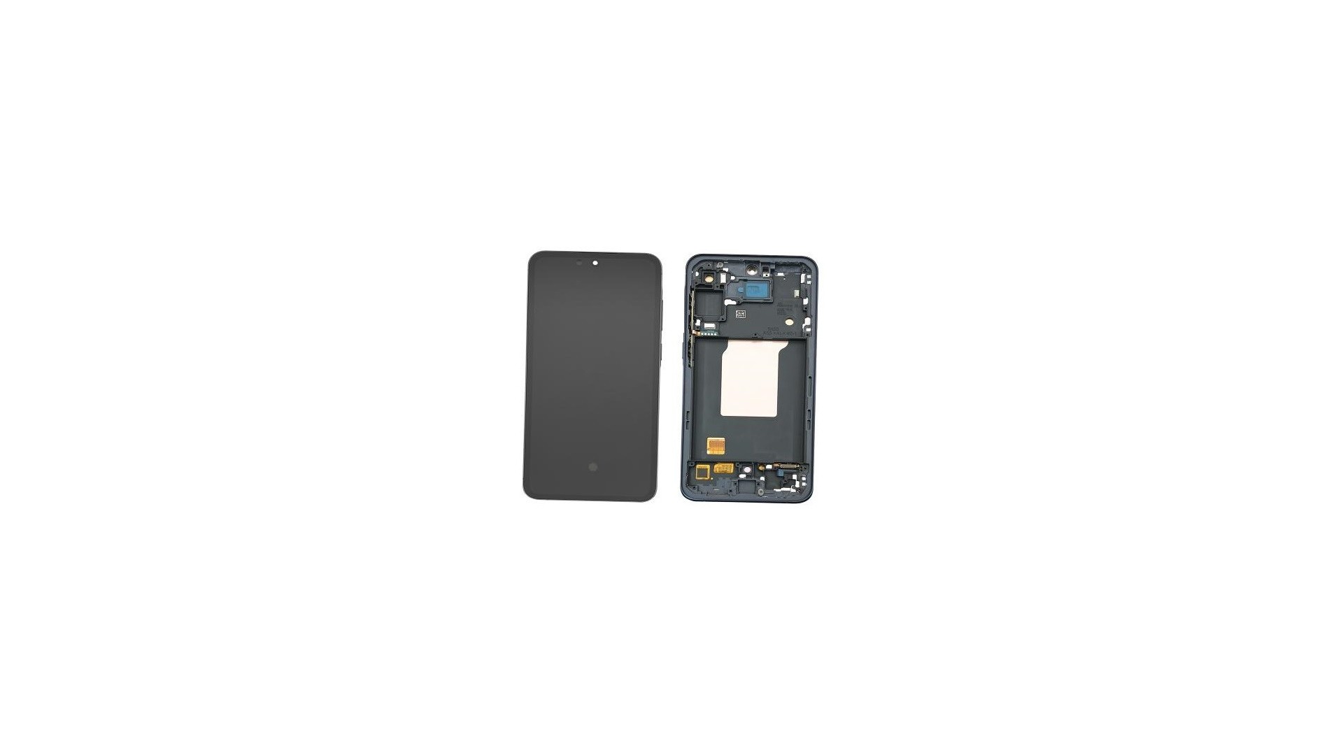 LCD screen Samsung A556 A55 5G with touch screen and frame Navy OLED (real size) LCD screen Samsung A556 A55 5G with touch screen and frame Navy OLED (real size)