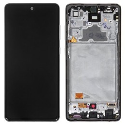LCD screen Samsung A725/A726 A72 4G/5G with touch screen with frame Black original (service pack)