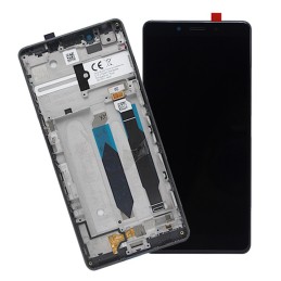 Ekranas tinkantis Sony i3312/i4312 L3 2019 su lietimui jautriu stikliuku ir rėmeliu Black (used Grade B)