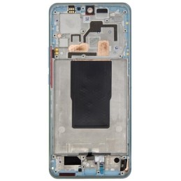 Ekranas tinkantis Xiaomi 12T/12T Pro su lietimui jautriu stikliuku ir rėmeliu Blue