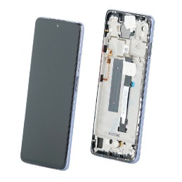 Ekranas tinkantis Xiaomi Mi 10T Lite 5G su lietimui jautriu stikliuku ir rėmeliu Pearl Grey/Tarnish (service pack)