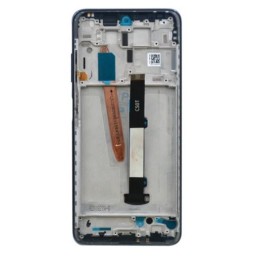Ekranas tinkantis Xiaomi Poco X3 Pro/X3/X3 NFC su lietimui jautriu stikliuku ir rėmeliu Phantom Black/Tarnish