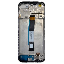 LCD screen Xiaomi Redmi 10C 2022/Poco C40 with touch screen and frame Black original (service pack)