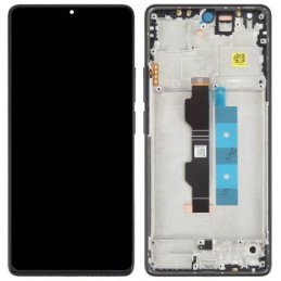 LCD screen Xiaomi Redmi Note 13 Pro 4G/Poco M6 Pro 4G with touch screen with frame Black/Blue original (service pack)