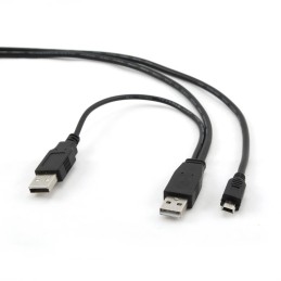 PREKĘ TURIME VIETOJE. Kabelis mini USB 2xUSB 2.0 0.9m