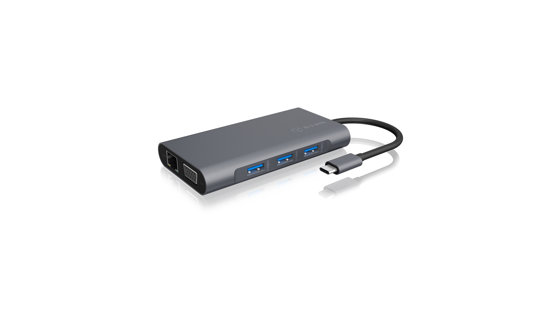 Icy Box IB-DK4040-CPD USB Type-C™ DockingStation with two video interfaces | Raidsonic Icy Box IB-DK4040-CPD USB Type-C™ DockingStation with two video interfaces | Raidsonic