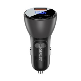 PREKĘ TURIME VIETOJE. Automobilinis įkroviklis Acefast B6 63W USB-A+USB-C juodas