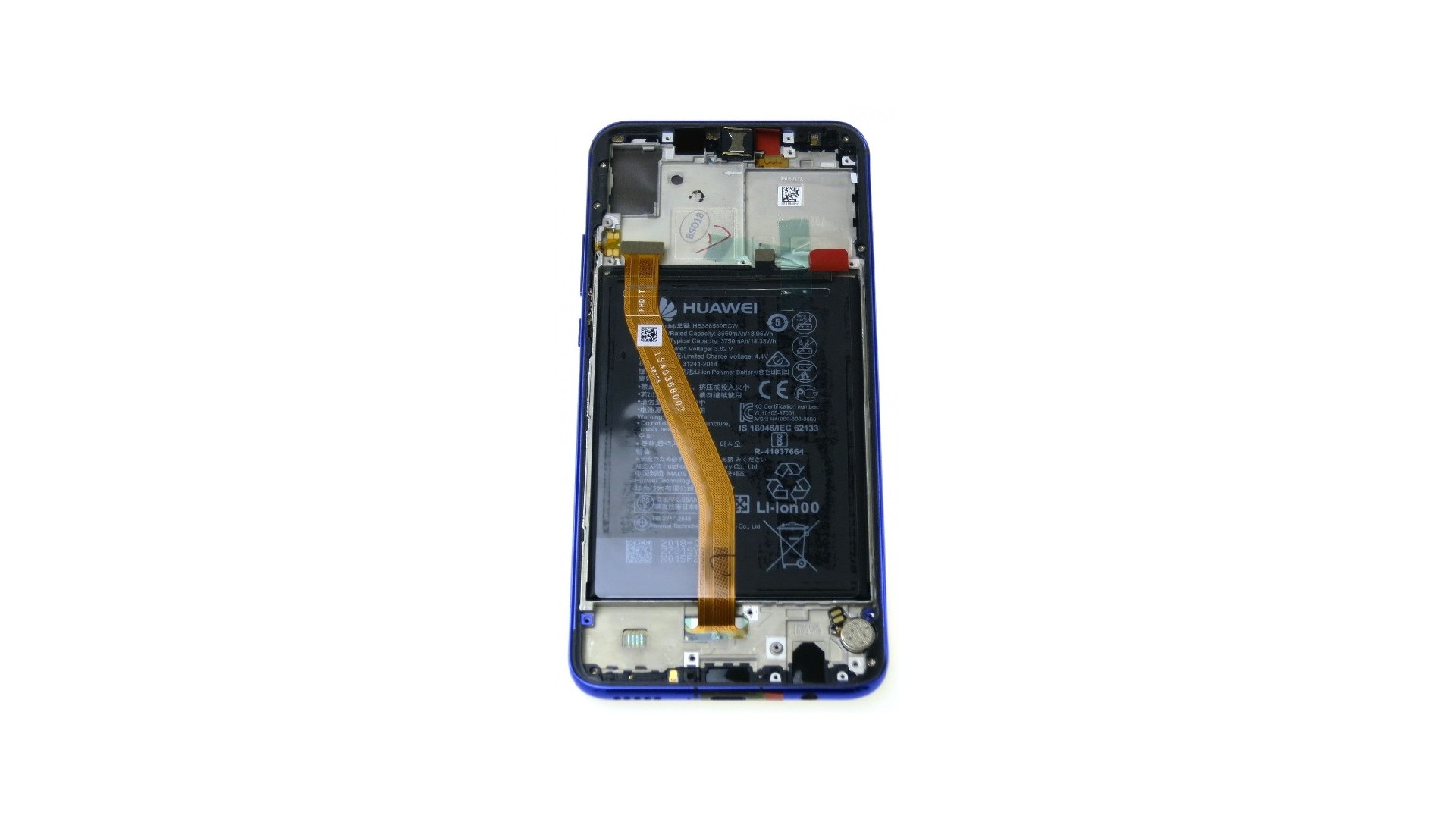 LCD screen Huawei Nova 3 with touch screen with frame and battery Iris Purple original (service pack) LCD screen Huawei Nova 3 with touch screen with frame and battery Iris Purple original (service pack)