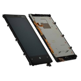 LCD screen Microsoft (Nokia) Lumia 920 with touch screen and frame black original  (used grade B)