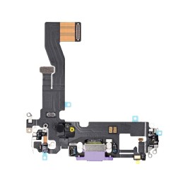 Lanksčioji jungtis skirta iPhone 12 įkrovimo kontaktų, su mikrofonu Purple ORG