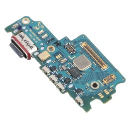 Lanksčioji jungtis Samsung G990 S21 FE 5G su įkrovimo kontaktu, mikrofonu, SIM lizdu originali (service pack)