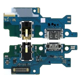 Lanksčioji jungtis Samsung M215 M21/M307 M30S/M315 M31 su įkrovimo kontaktu, mikrofonu, ausinių lizdu originali (service pack)