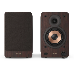 Sharp CP-SS30 Bookshelf Speakers, Brown | Sharp | Speakers | CP-SS30(BR) Bookshelf | 60 W | Bluetooth | Brown