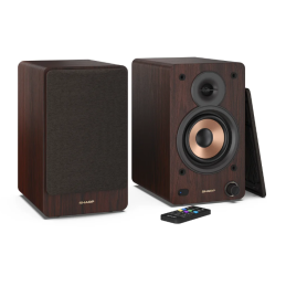 Sharp CP-SS30 Bookshelf Speakers, Brown | Sharp | Speakers | CP-SS30(BR) Bookshelf | 60 W | Bluetooth | Brown