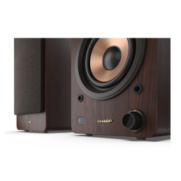 Sharp CP-SS30 Bookshelf Speakers, Brown | Sharp | Speakers | CP-SS30(BR) Bookshelf | 60 W | Bluetooth | Brown