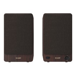 Sharp CP-SS30 Bookshelf Speakers, Brown | Sharp | Speakers | CP-SS30(BR) Bookshelf | 60 W | Bluetooth | Brown