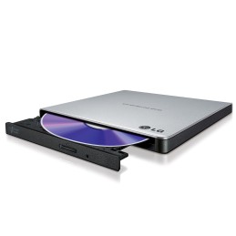 H.L Data Storage | Ultra Slim Portable DVD-Writer | GP57ES40 | Interface USB 2.0 | DVD±R/RW | CD read speed 24 x