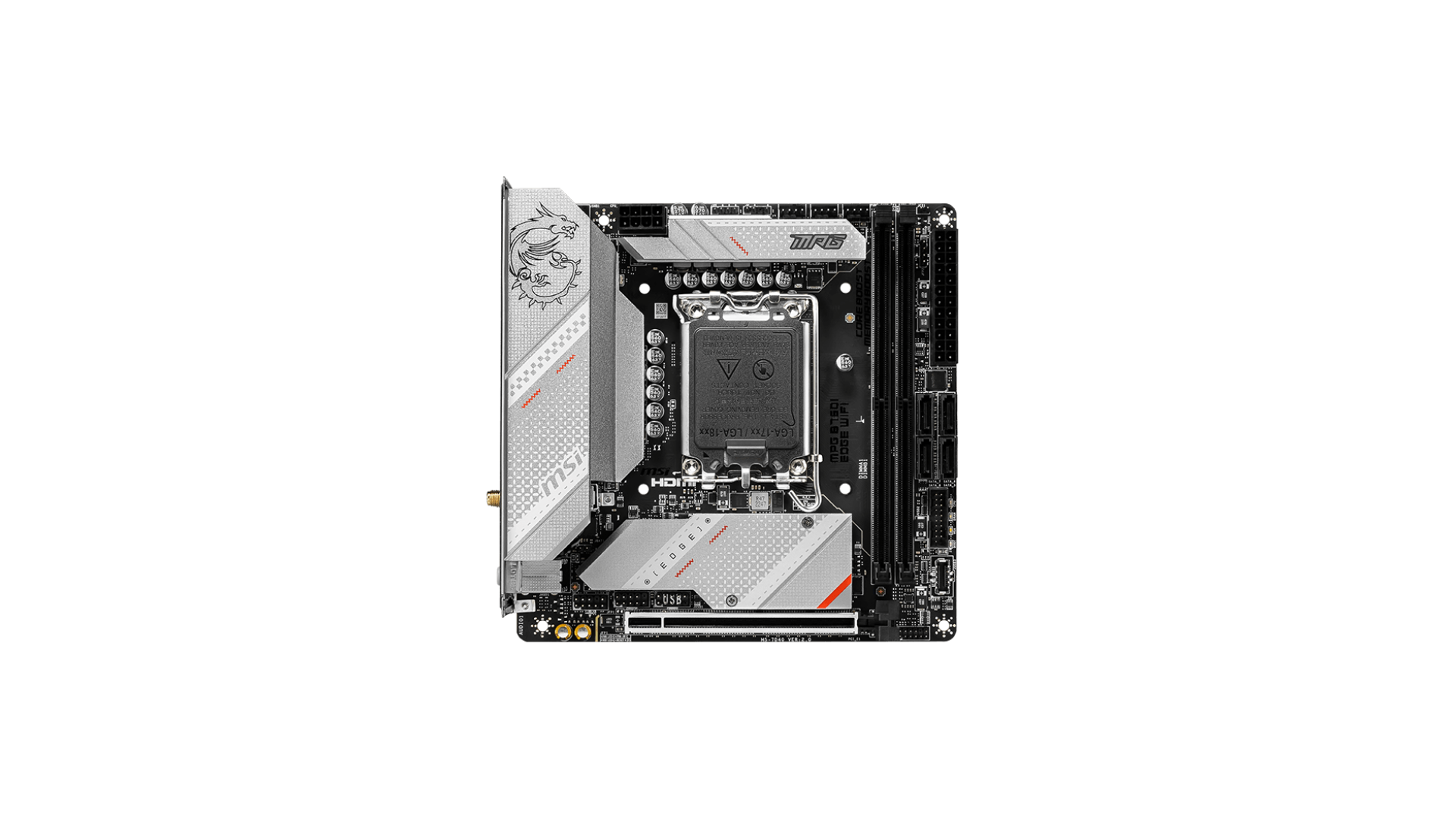 MSI | MPG B760I EDGE WIFI | Processor family Intel | Processor socket LGA1700 | DDR5 DIMM | Memory slots 2 MSI | MPG B760I EDGE WIFI | Processor family Intel | Processor socket LGA1700 | DDR5 DIMM | Memory slots 2
