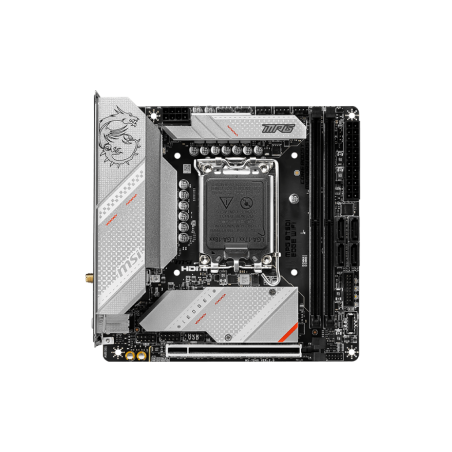 MSI | MPG B760I EDGE WIFI | Processor family Intel | Processor socket  LGA1700 | DDR5 DIMM | Memory slots 2