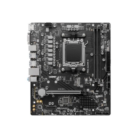 MSI | PRO A620M-E | Processor family AMD | Processor socket AM5 | DDR5 | Supported hard disk drive interfaces SATA, M.2