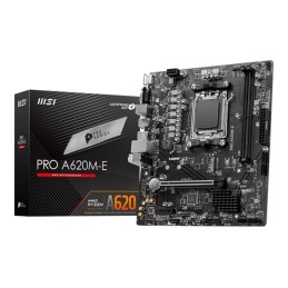 MSI | PRO A620M-E | Processor family AMD | Processor socket AM5 | DDR5 | Supported hard disk drive interfaces SATA, M.2