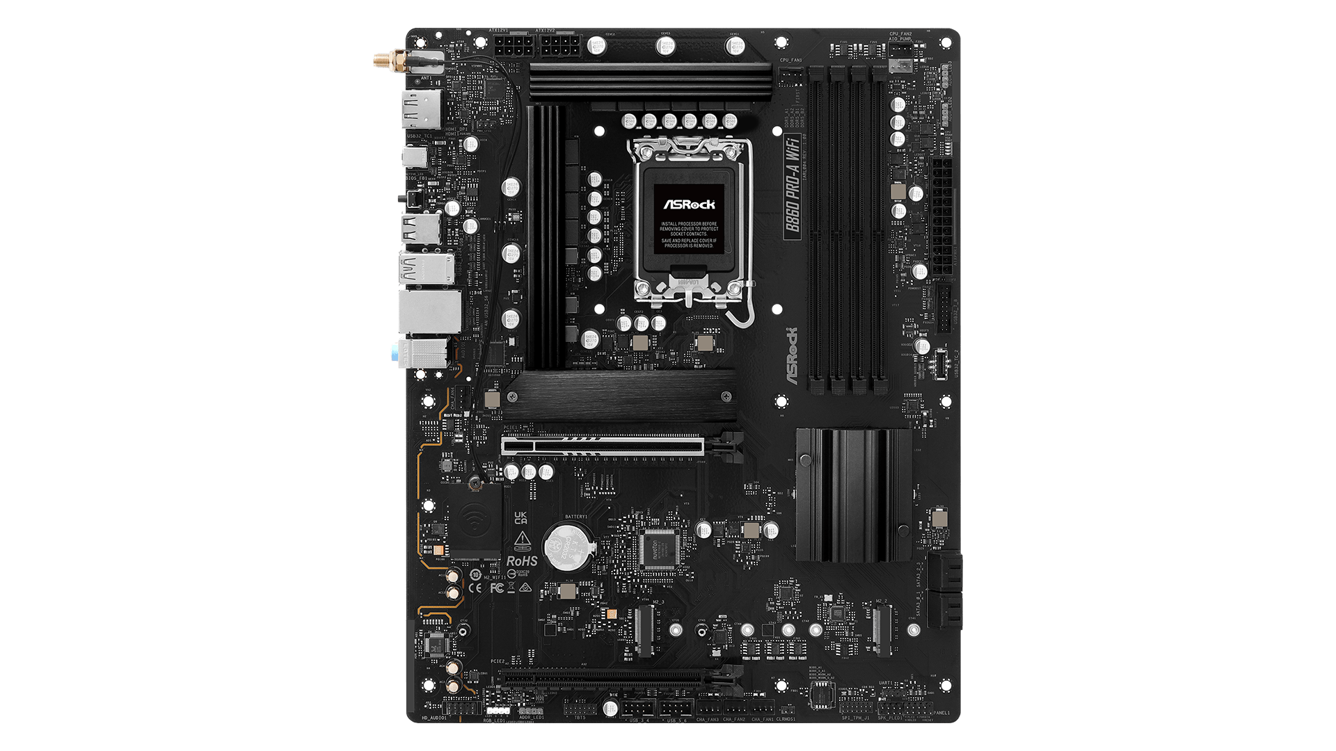ASRock B860 PRO-A WIFI | Processor family Intel | Processor socket LGA1851 | DDR5 ASRock B860 PRO-A WIFI | Processor family Intel | Processor socket LGA1851 | DDR5