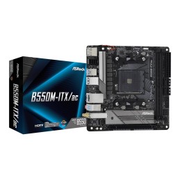 ASRock B550M-ITX/AC | Processor family AMD | Processor socket AM4 | DDR4 | Supported hard disk drive interfaces SATA, M.2