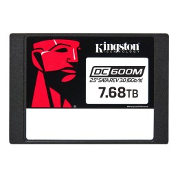 Kingston DC600M | 7680 GB | SSD form factor 2.5" | Solid-state drive interface SATA Rev. 3.0 | Read speed 560 MB/s