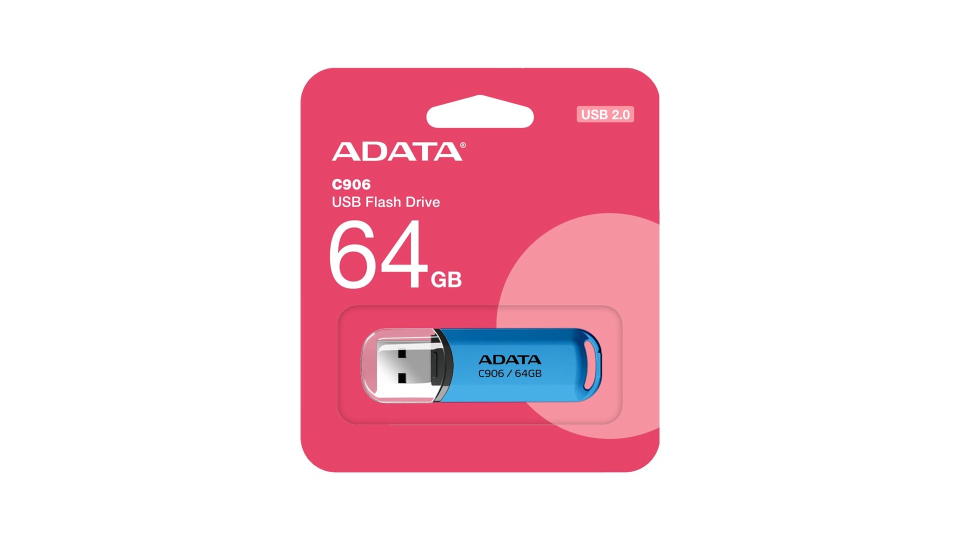 ADATA | USB Flash Drive | C906 | 64 GB | USB 2.0 | Blue ADATA | USB Flash Drive | C906 | 64 GB | USB 2.0 | Blue