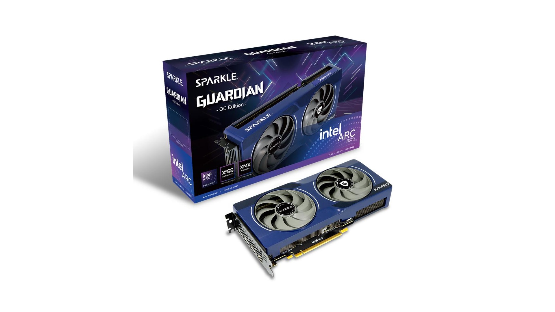 Graphics Card|SPARKLE|Intel Arc B570|10 GB|GDDR6|160 bit|PCIE 4.0 8x|Active|SB570G-10GOC Graphics Card|SPARKLE|Intel Arc B570|10 GB|GDDR6|160 bit|PCIE 4.0 8x|Active|SB570G-10GOC