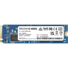 SSD|SYNOLOGY|SNV3400|400GB|M.2|PCIE|NVMe|Write speed 750 MBytes/sec|Read speed 3000 MBytes/sec|TBW 491 TB|MTBF 1800000 hour