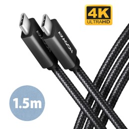AXAGON Data and charging USB 2.0 cable, 1.5 m | BUCM32-CM15AB | USB-C to USB-C