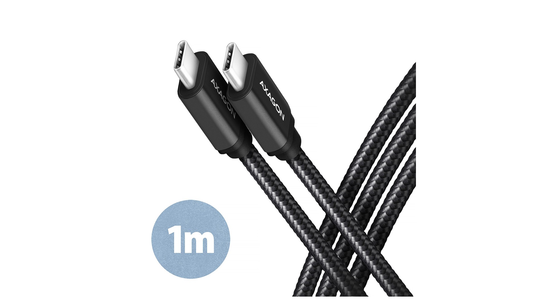 AXAGON Data and charging USB 3.2 Gen 1 cable, 1 m | BUCM3-CM10AB | USB Type C - USB Type C AXAGON Data and charging USB 3.2 Gen 1 cable, 1 m | BUCM3-CM10AB | USB Type C - USB Type C