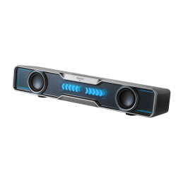 Edifier | PC Speaker with Quality Sound and Splendid Light Effects | QS30 | 2.5W + 2.5W W | Bluetooth | Black | ≥ 85 dB
