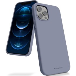 PREKĘ TURIME VIETOJE. Dėklas  iPhone 13 levandos pilka Mercury Silicone Case Apple