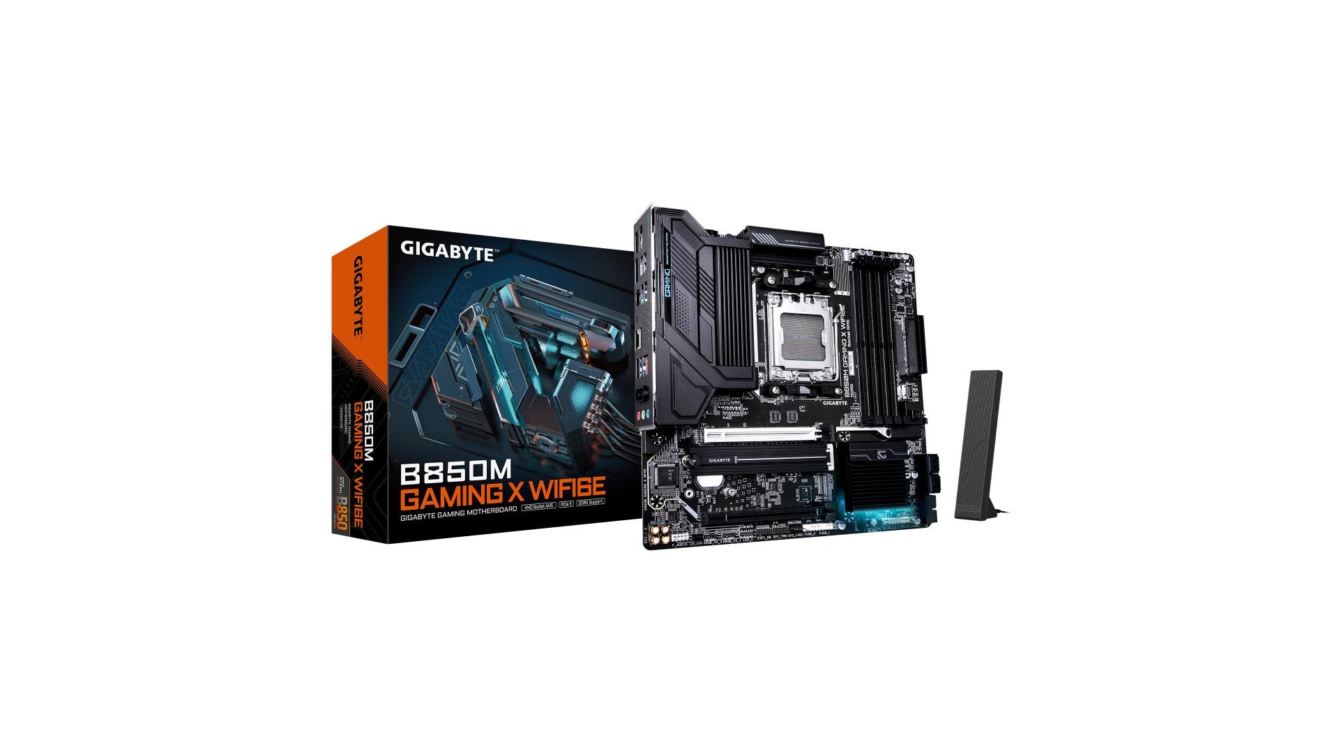 Mainboard|GIGABYTE|AMD B850|SAM5|Micro-ATX|Memory DDR5|Memory slots 4|1xPCI-Express 3.0 4x|1xPCI-Express 5.0 16x|2xM.2|1xHDM Mainboard|GIGABYTE|AMD B850|SAM5|Micro-ATX|Memory DDR5|Memory slots 4|1xPCI-Express 3.0 4x|1xPCI-Express 5.0 16x|2xM.2|1xHDM
