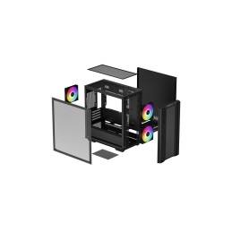 Deepcool | Micro-ATX CASE | CC360 | Black | Mini-ITX / Micro-ATX | Power supply included No | ATX PS2 （maximum length: 160mm）