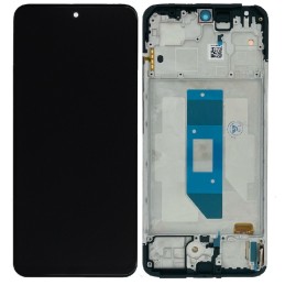 LCD screen Xiaomi Redmi Note 14 4G with touch screen with frame Midnight Black original (service pack)