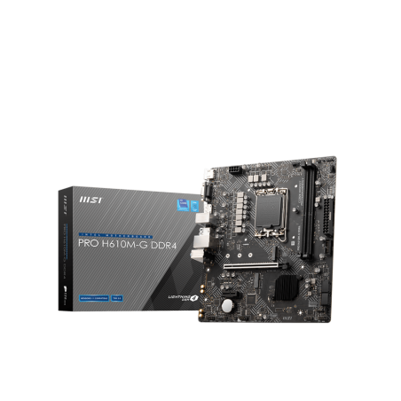 MSI | PRO H610M-G DDR4 | Processor family Intel | Processor socket  LGA1700 | DDR4 DIMM | Memory slots 2