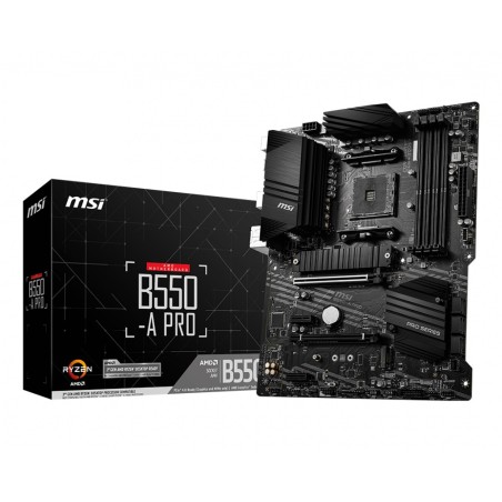 MSI | B550-A PRO | Processor family AMD | Processor socket AM4 | DDR4 DIMM | Memory slots 4