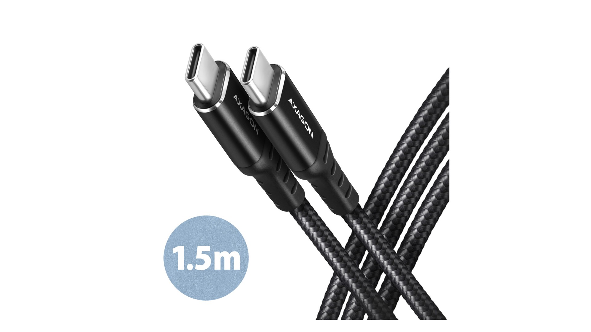 AXAGON Data and charging cable, 1.5 m | BUCM-CM15AB | USB Type C to USB Type C AXAGON Data and charging cable, 1.5 m | BUCM-CM15AB | USB Type C to USB Type C