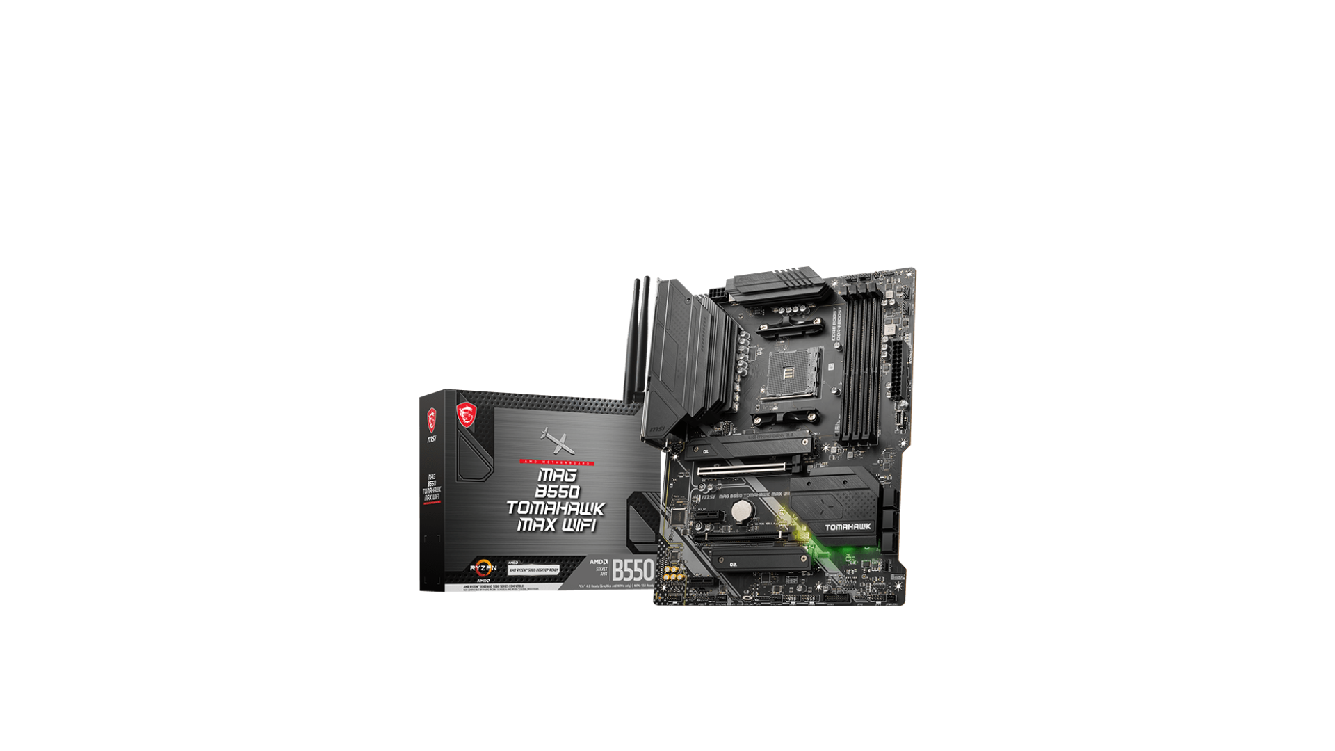 MSI | MAG B550 TOMAHAWK MAX WIFI | Processor family AMD | Processor socket AM4 | DDR4 DIMM | Memory slots 4 MSI | MAG B550 TOMAHAWK MAX WIFI | Processor family AMD | Processor socket AM4 | DDR4 DIMM | Memory slots 4