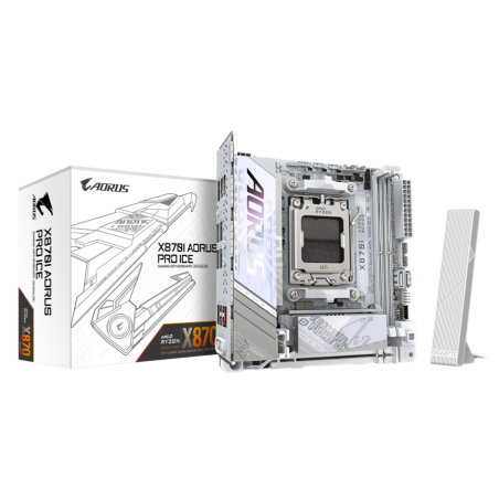 Gigabyte X870I AORUS PRO ICE | Processor family AMD | Processor socket AM5 | DDR5 SDRAM