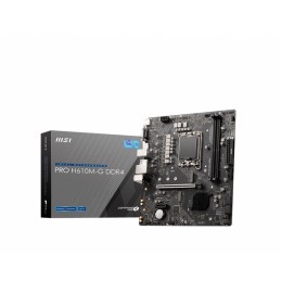 Mainboard|MSI|Intel H610|LGA1700|MicroATX|Memory DDR4|Memory slots 2|1xPCI-Express 3.0 1x|1xPCI-Express 4.0 16x|1xM.
