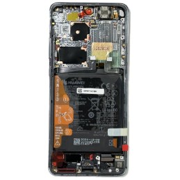 Ekranas tinkantis Huawei P50 PRO su lietimui jautriu stikliuku ir rėmeliu ir baterija Golden Black (service pack)
