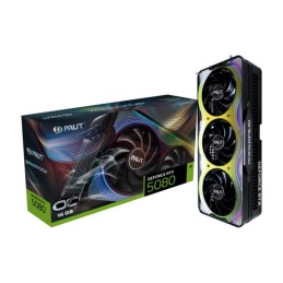 Graphics Card|PALIT|NVIDIA GeForce RTX 5080|16 GB|GDDR7|256 bit|PCIE 5.0 16x|GPU 2295 MHz|Triple slot Fansink|1xHDM